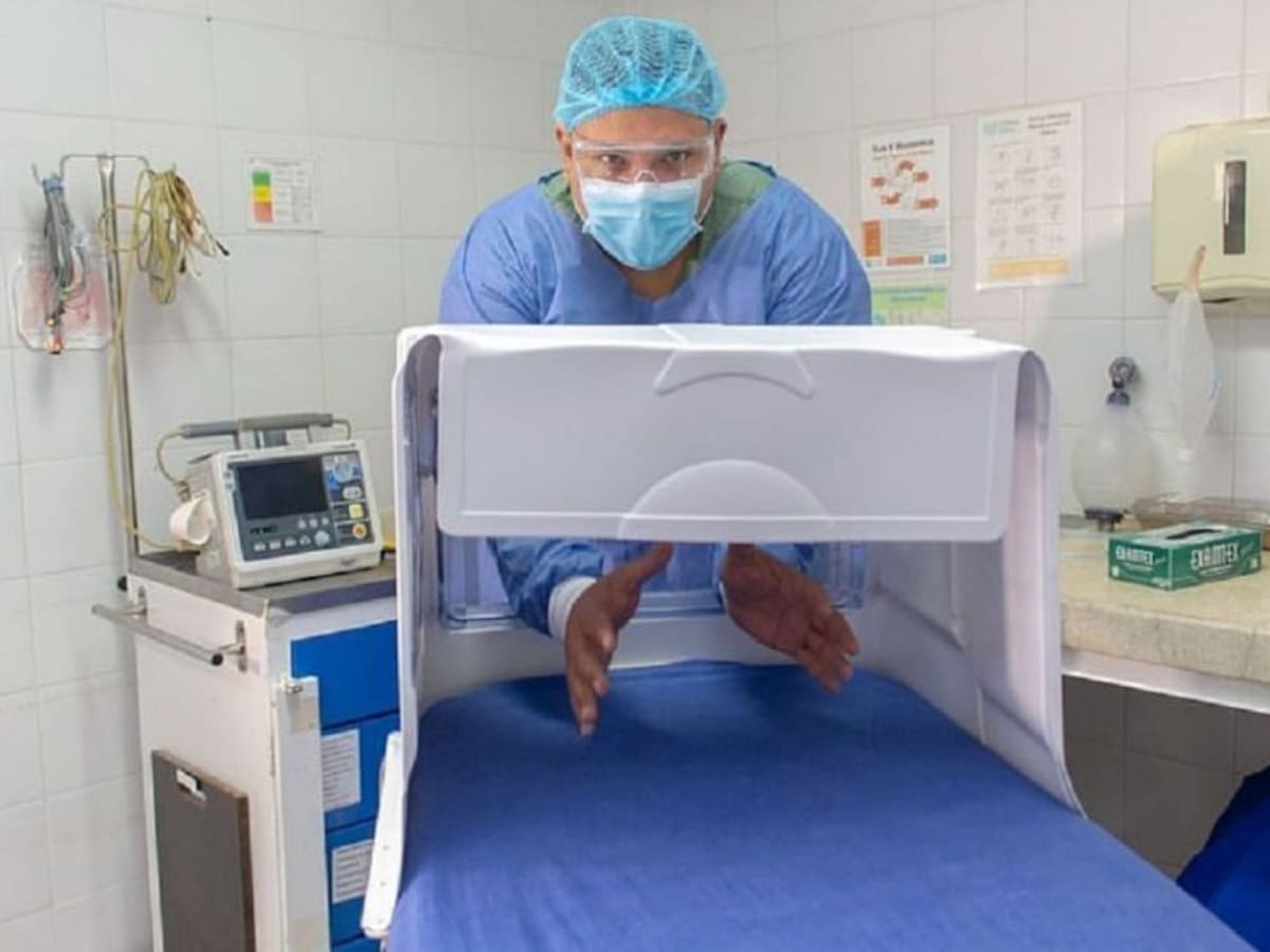 Entregan cámaras para aislar contagiados en la Clínica Girón