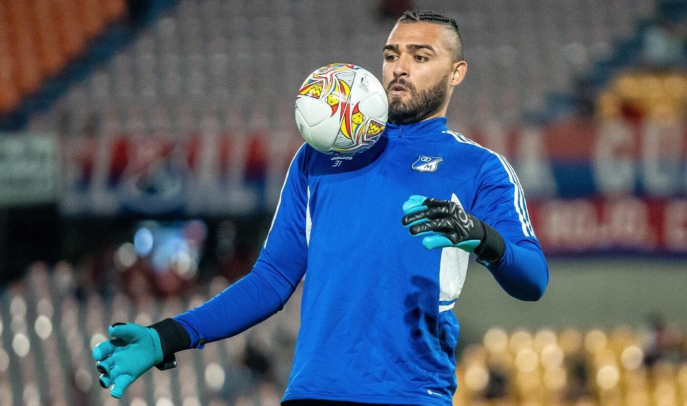 Álvaro Montero, arquero de Millonarios / Foto: @MillosFCoficial