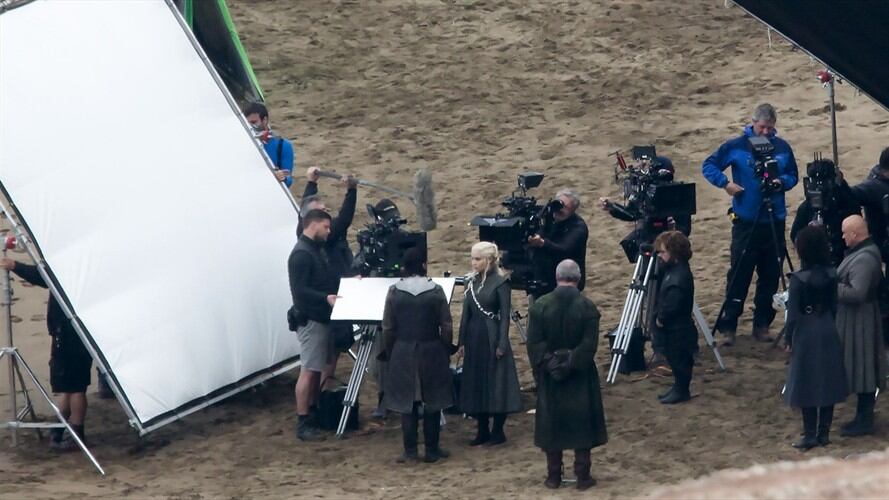 RODAJE DE JUEGO DE TRONOS EN ZUMAIA. Foto: Agencia EFE