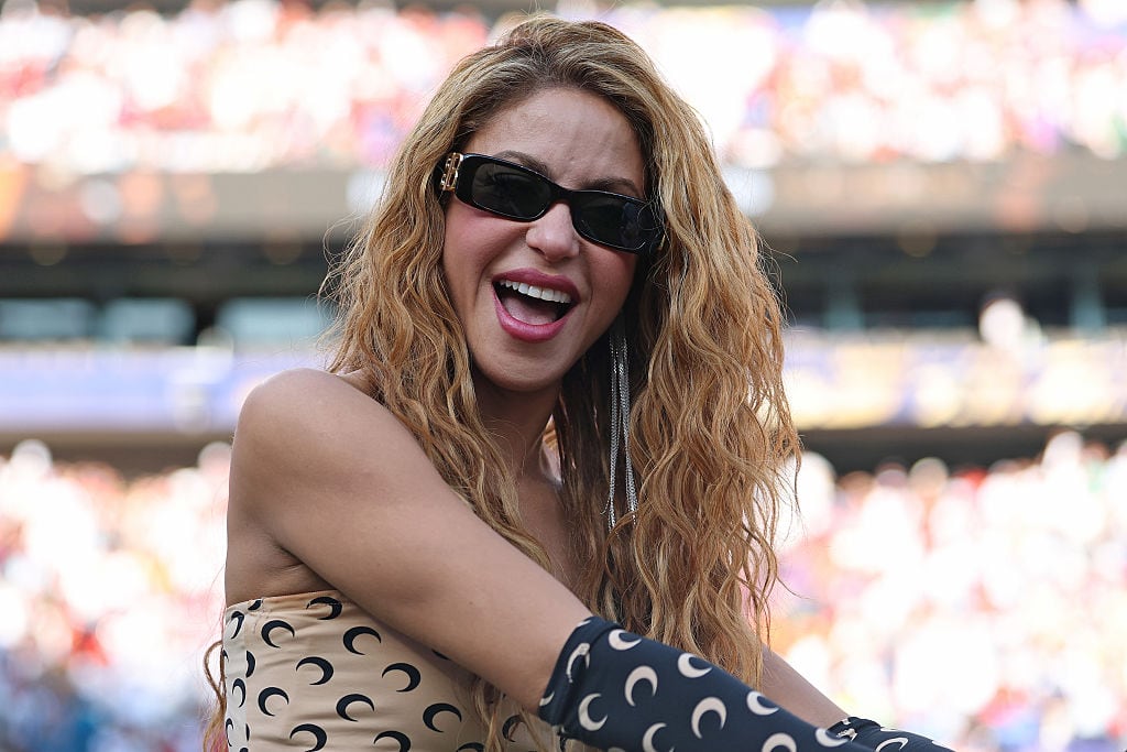 EAST RUTHERFORD, NEW JERSEY - JULY 19: Shakira attends the FIFA World Cup 2026 Final match between Spain and Argentina at New York New Jersey Stadium on July 19, 2026 in East Rutherford, New Jersey. (Photo by Alex Pantling - FIFA/FIFA via Getty Images)