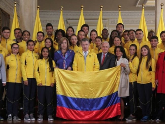 Santos pide a delegación de Juegos Bolivarianos que mantengan a Colombia en el primer lugar