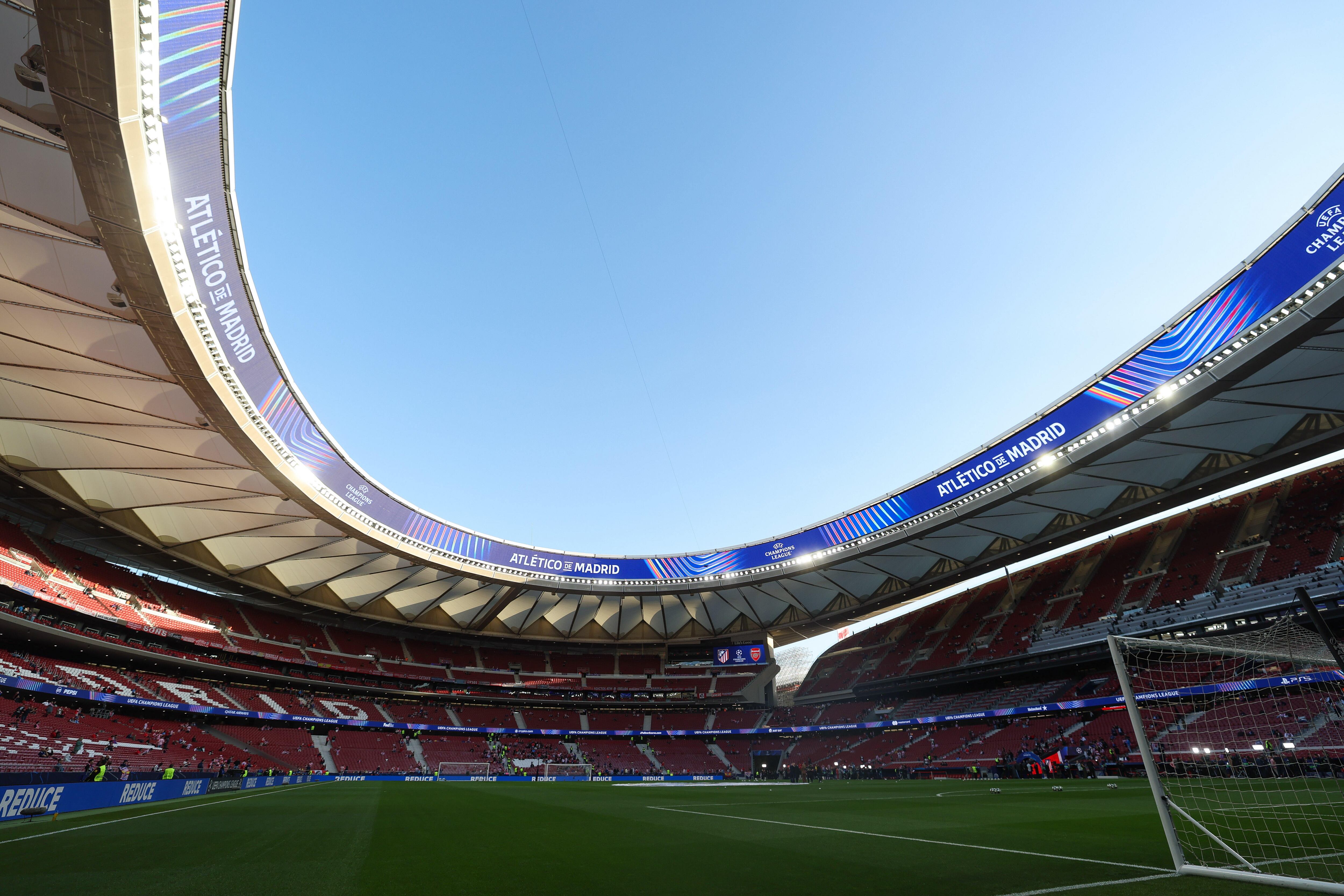 Estadio Metropolitano, casa del Atlético de Madrid. Foto: Getty Images.