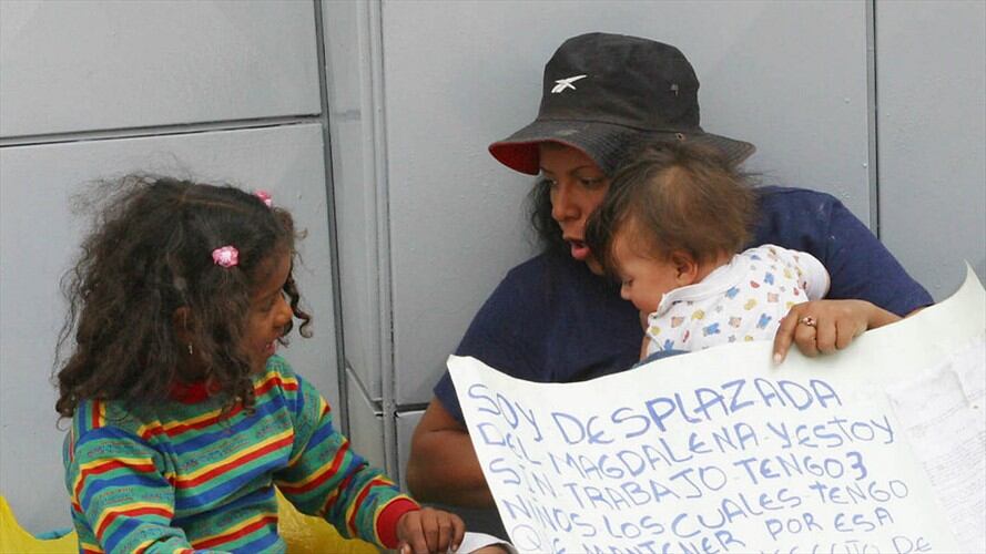 Imagen de referencia - desplazamiento forzado. Foto: Colprensa