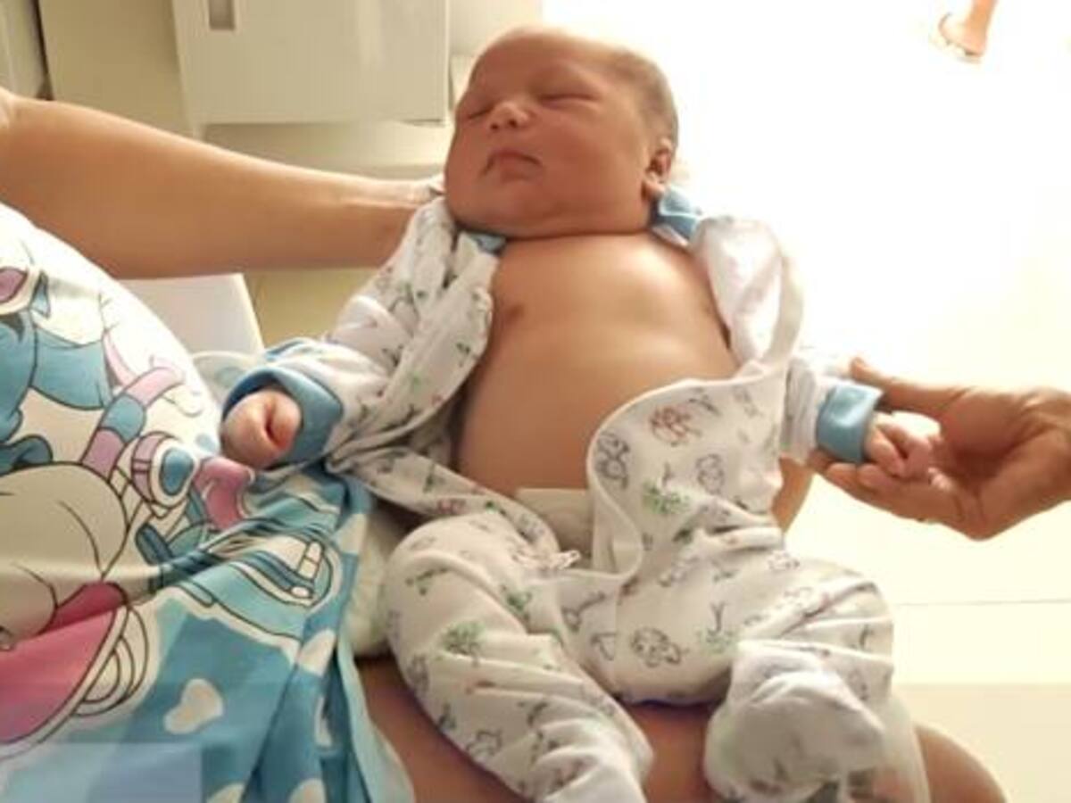 Un bebé gigante nace en Santander