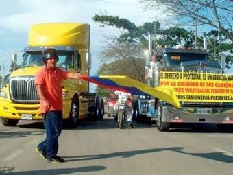 Paro camionero. // Colprensa.