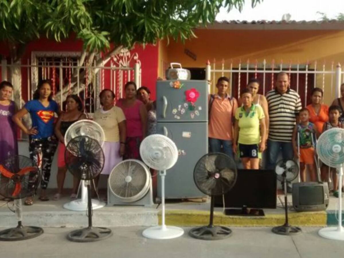 Con electrodomésticos quemados protestaron usuarios en Barranquilla