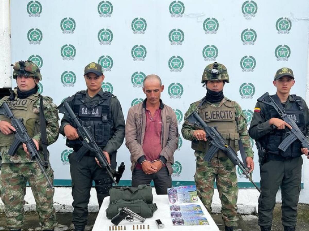 Capturan presunto integrante de las disidencias armadas en La Playa