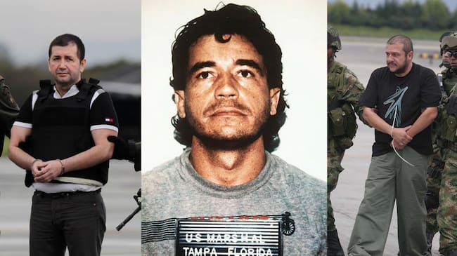 Narcotraficantes colombianos más conocidos que han sido extraditados a Estados Unidos
