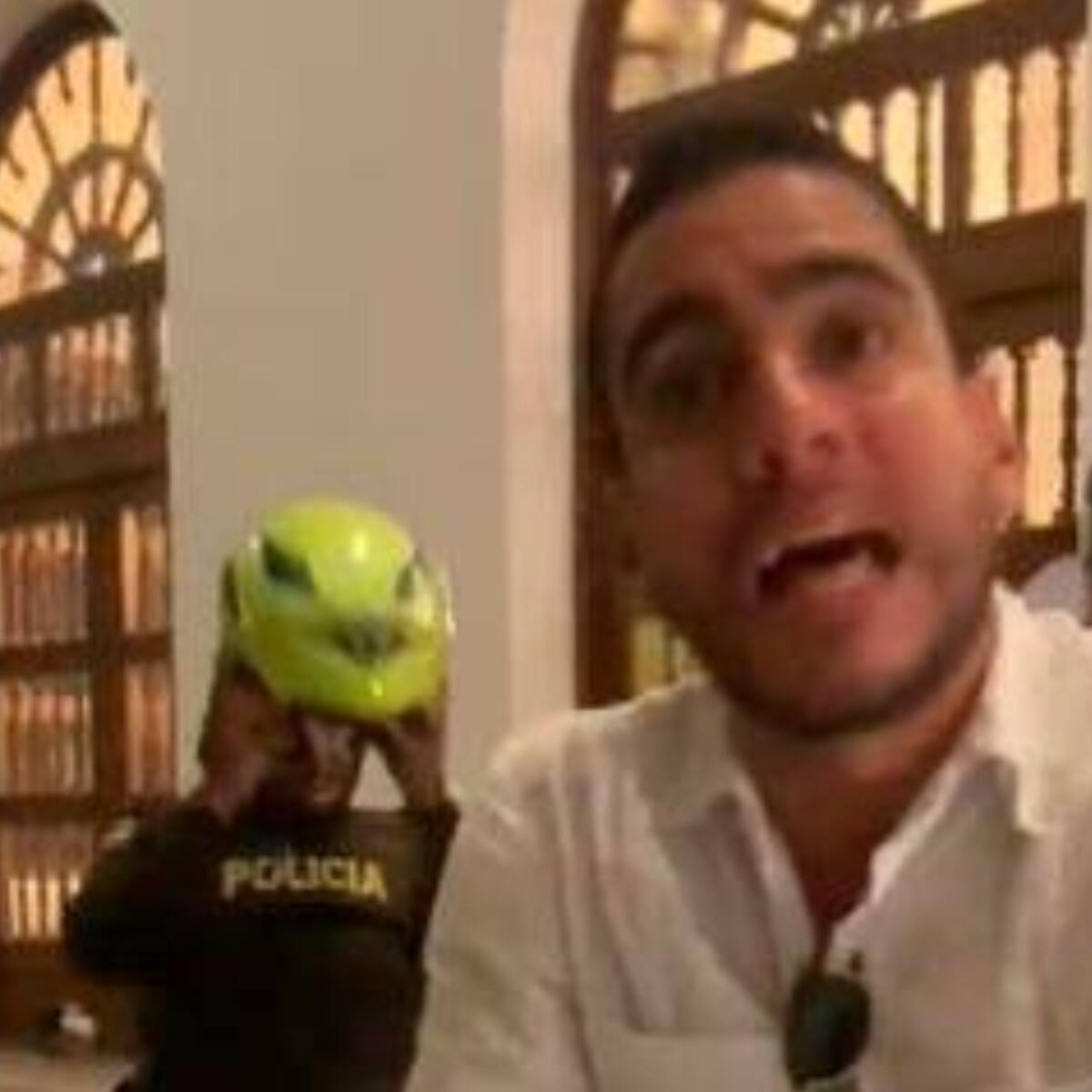 Video: senador Álex Flórez, en aparente estado de embriaguez, insultó a policía