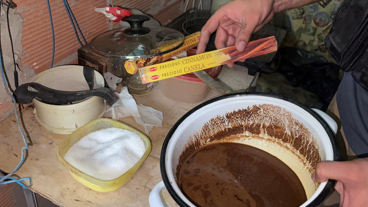 Desmantelan laboratorio para la producción de estupefacientes en una vivienda de Villa del Rosario. / Foto: MECUC.