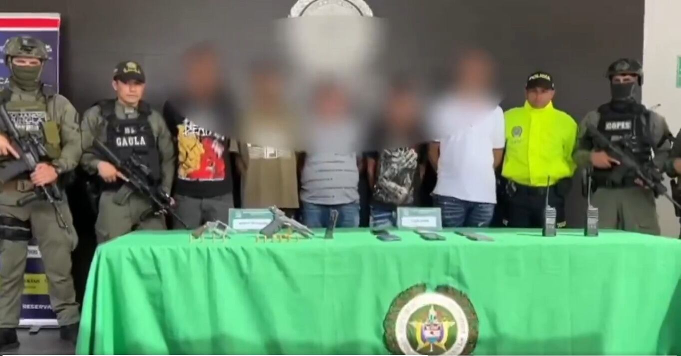 Capturados integrantes del Clan del Golfo en Cúcuta/Foto: @DirectorPolicia