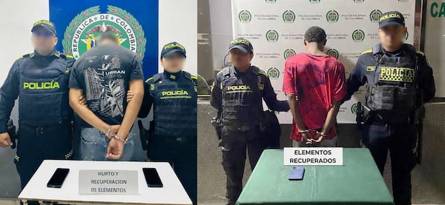 Capturados tres presuntos delincuentes y la recuperación de igual número de celulares