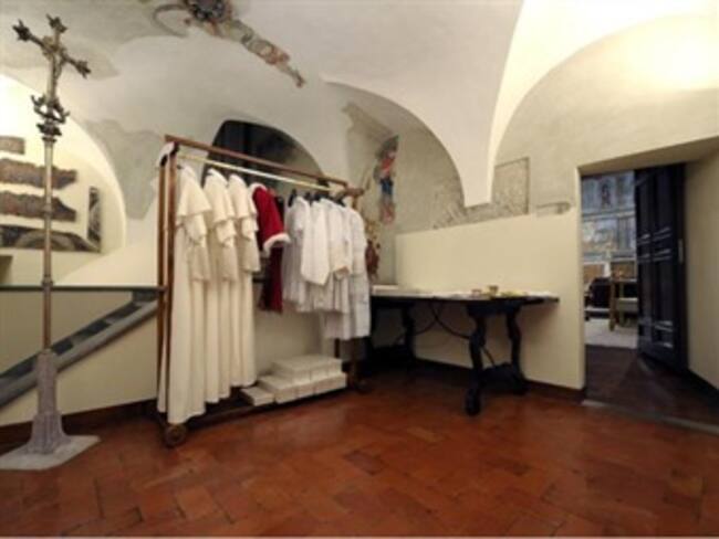 La "Sala de las lágrimas", el lugar más íntimo y solitario del cónclave