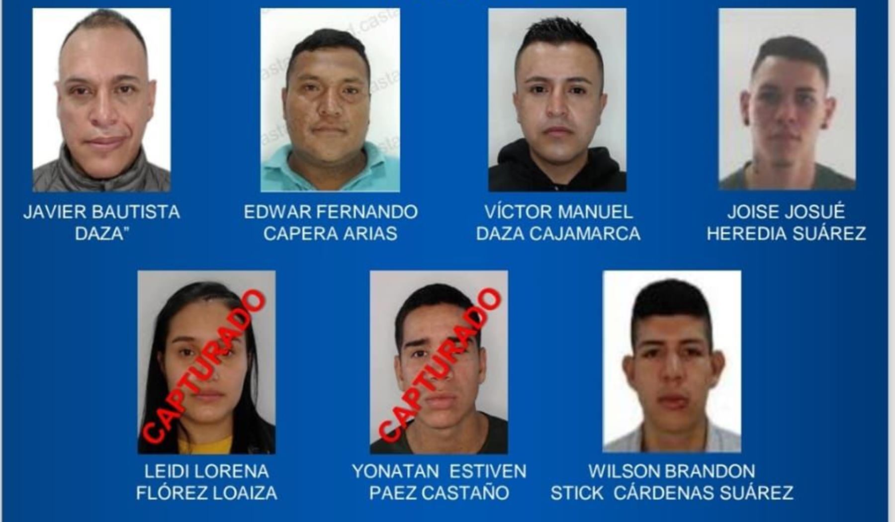 Cartel de los más buscados de Ibagué