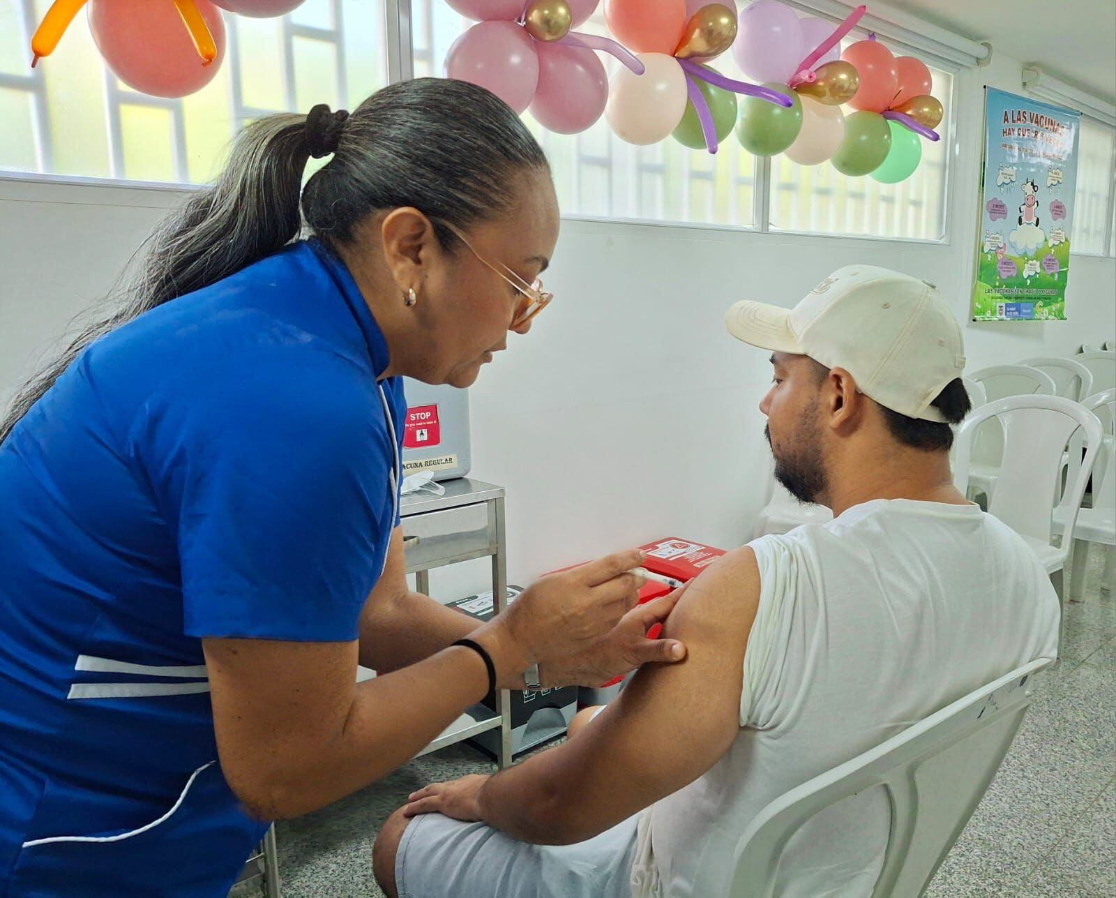 Jornada de vacunación. Foto: Alcaldía de Barranquilla.