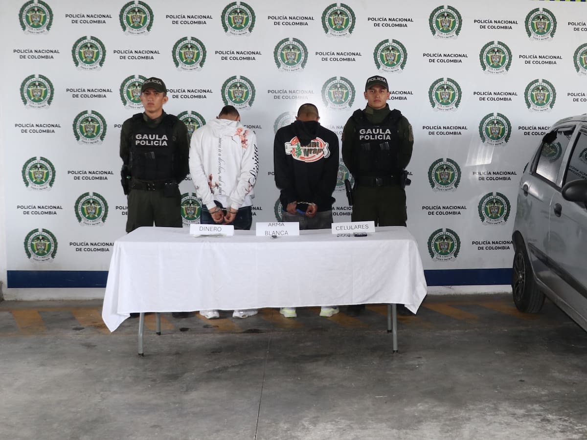 Capturan a dos hombres que robaban a mujeres en presuntos paseos millonarios en Pereira
