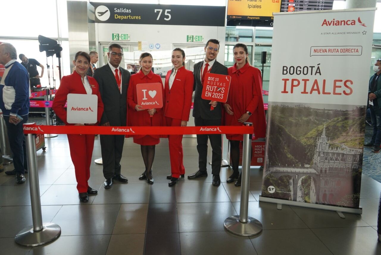 Apertura vuelo a Ipiales. Foto cortesía: Avianca