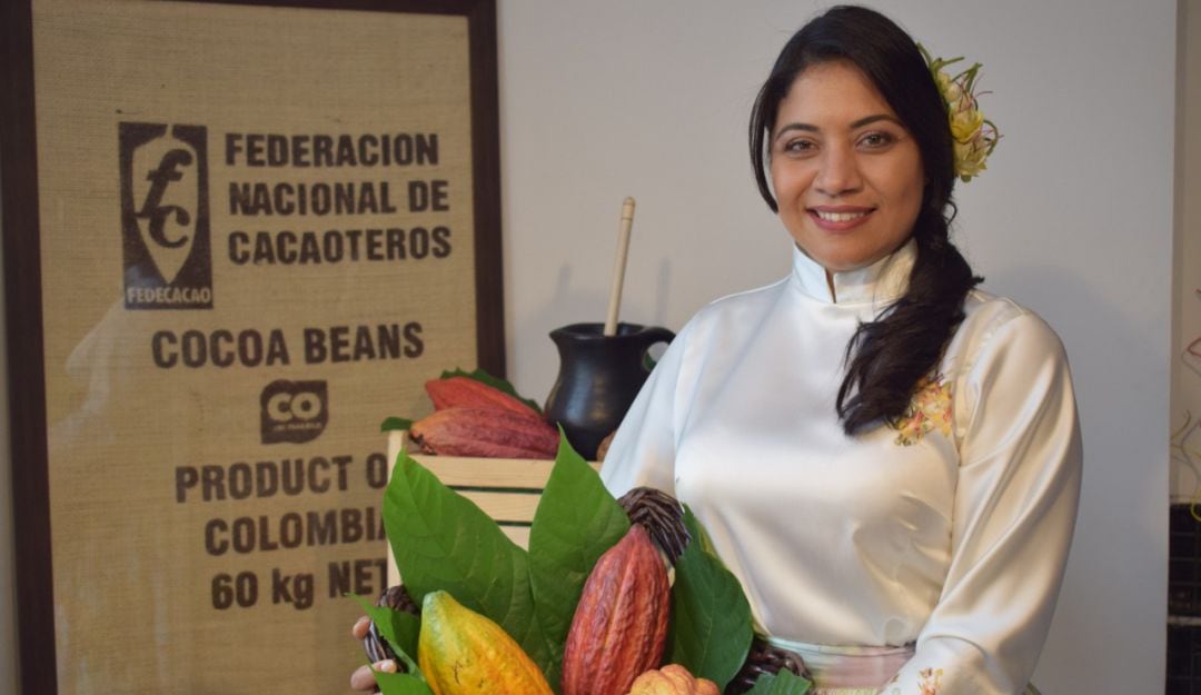 María del Campo, la imagen de los productores de cacao de Colombia ante el mundo.