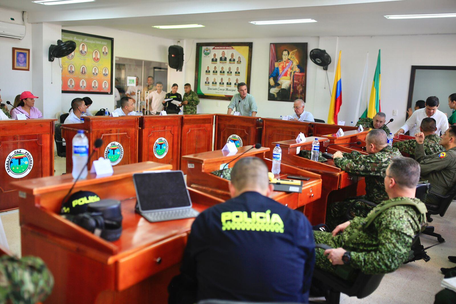Consejo de Seguridad en el Bajo Cauca, antioqueño. Foto: Gobernación de Antioquia.