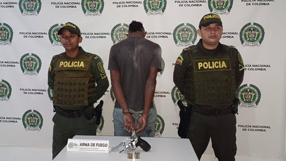 Capturaron a ‘Pedro el Escamoso’ con un revólver en San Estanislao de Kostka