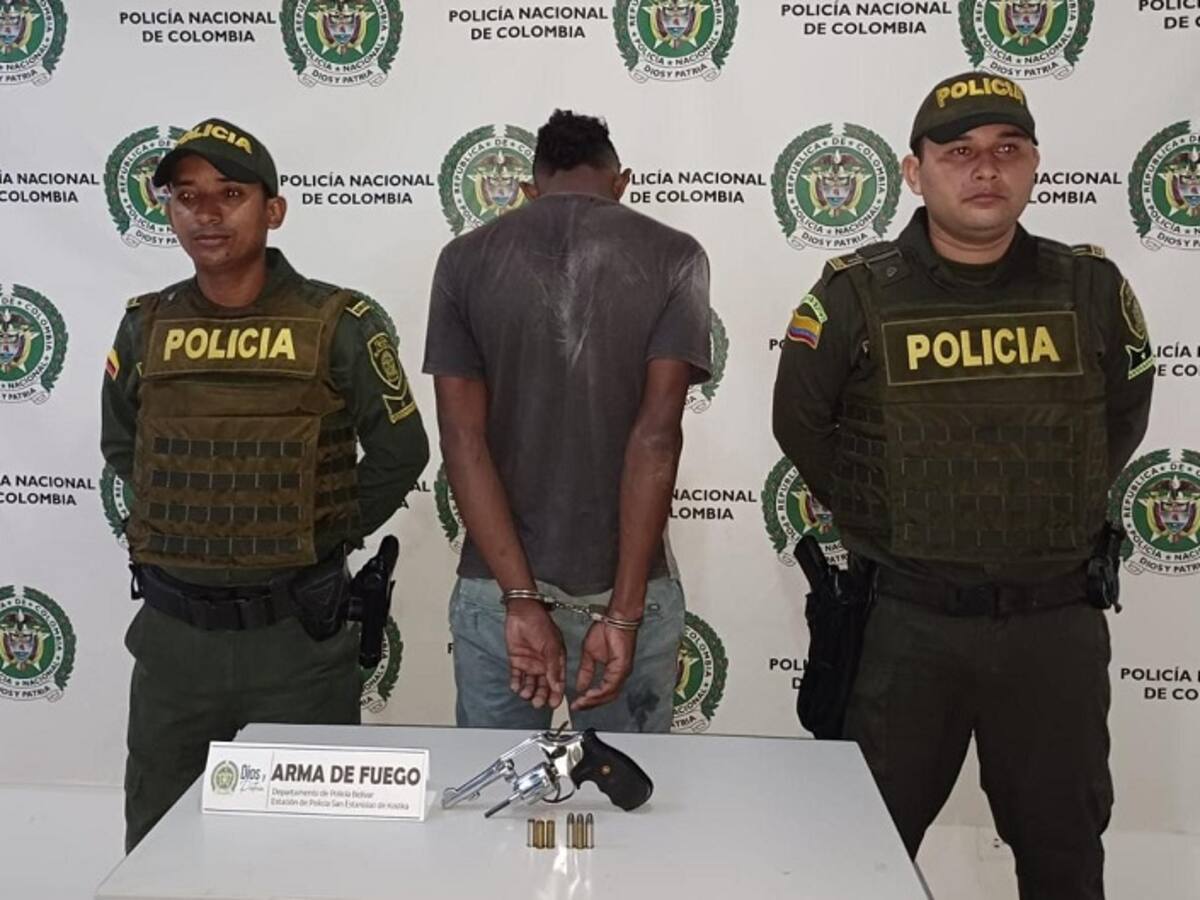 Capturaron a ‘Pedro el Escamoso’ con un revólver en San Estanislao de Kostka