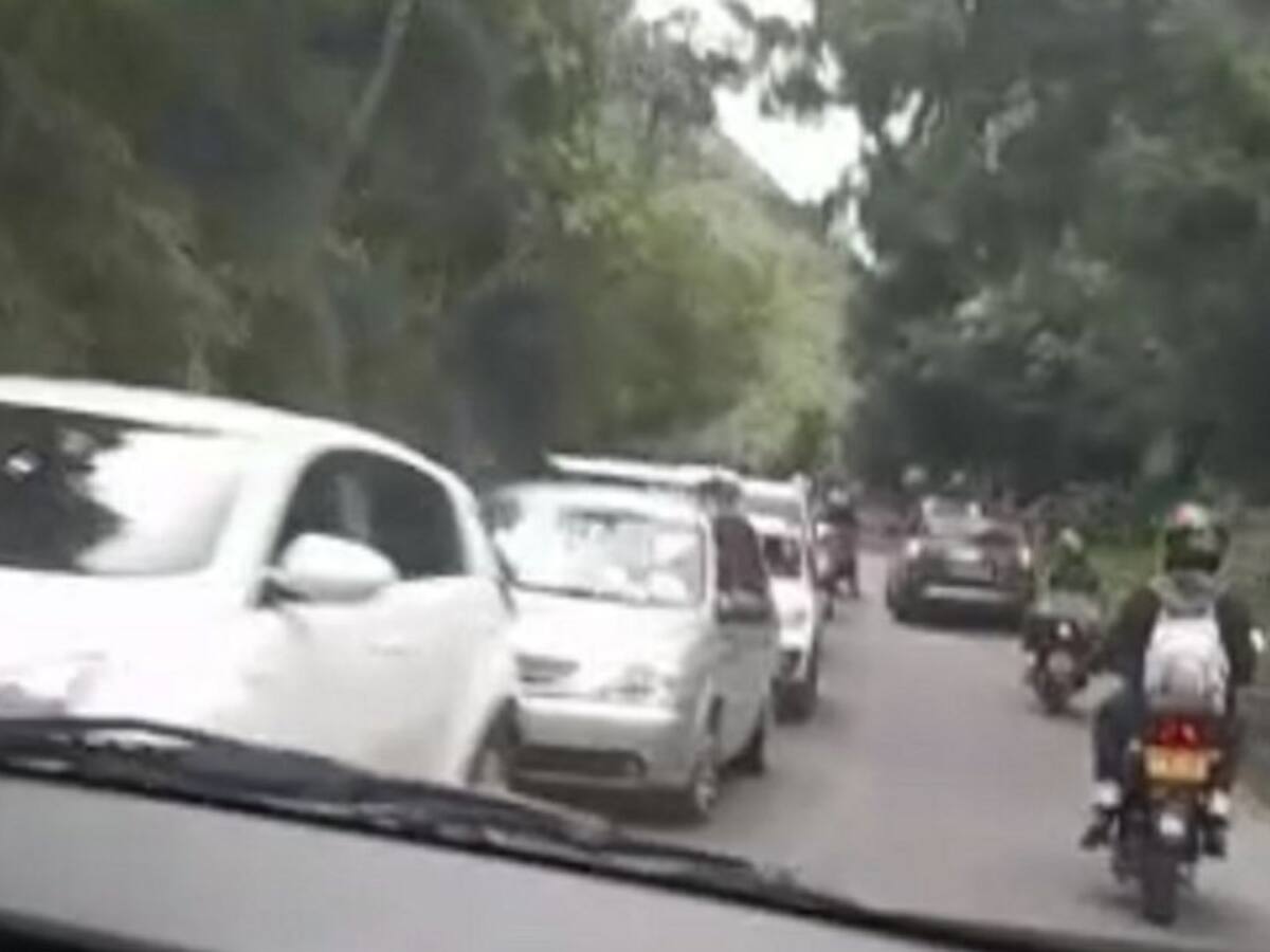 Colapso en vía de ingreso al municipio turístico de Salento, Quindío