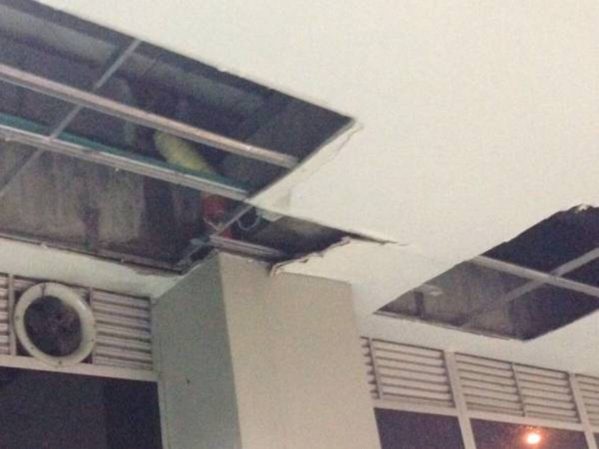 Denuncias goteras y humedades en Aeropuerto el Edén de Armenia