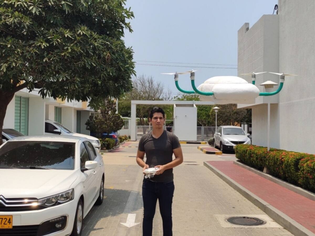 Venezolano diseñó un drone de icopor para transportar medicina