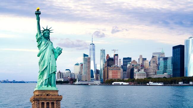 Estatua de la Libertad en Estados Unidos - Foto vía Getty Images