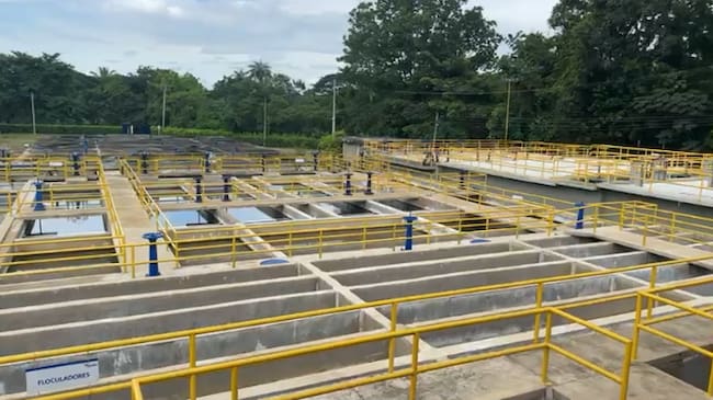 Planta de Tratamiento de Agua Potable. Foto: cortesía Aqualia.