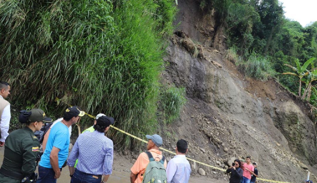 Sector La Vega en el Cañón del Combeima