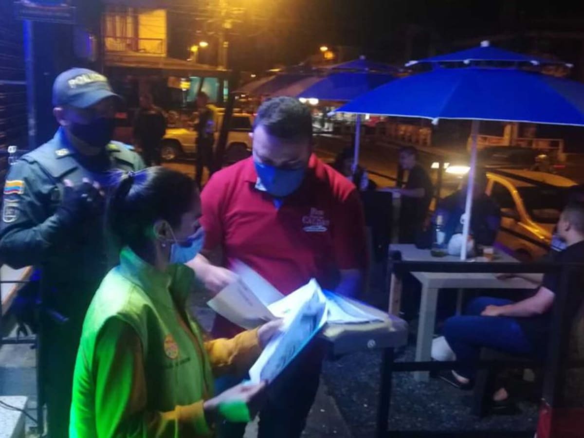 Tres locales fueron cerrados temporalmente en la Comuna del Café de Pereira