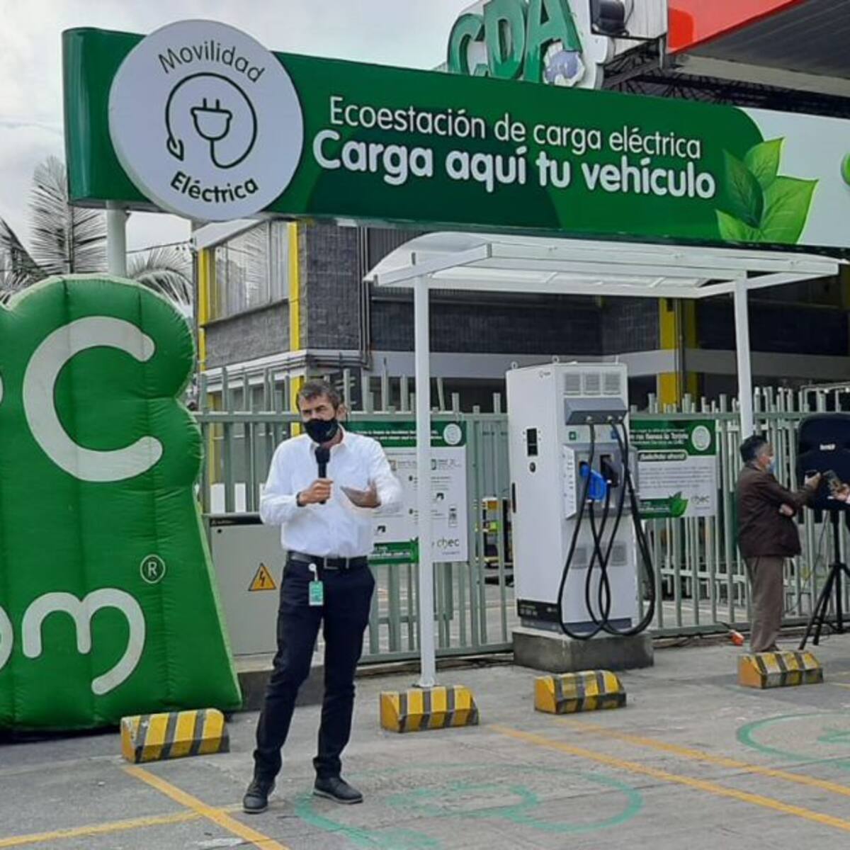 Habilitan la tercera Ecoestación de carga eléctrica vehicular en Manizales