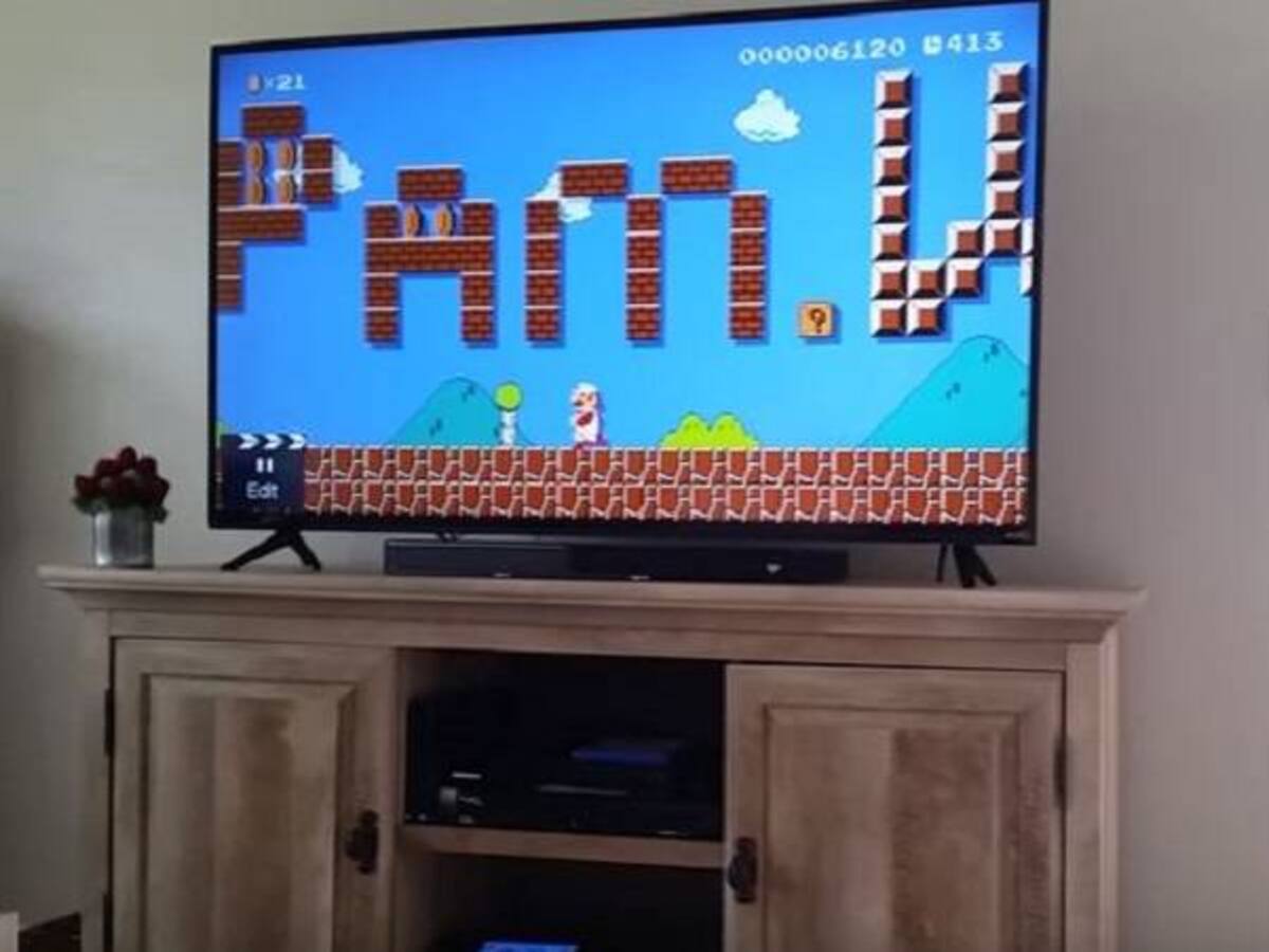 Le propuso matrimonio a su novia al estilo Mario Bros