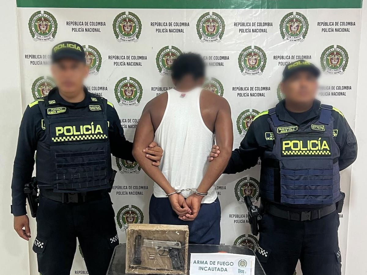 Hombre fue detenido con arma de fuego ilegal en Turbana, Bolívar