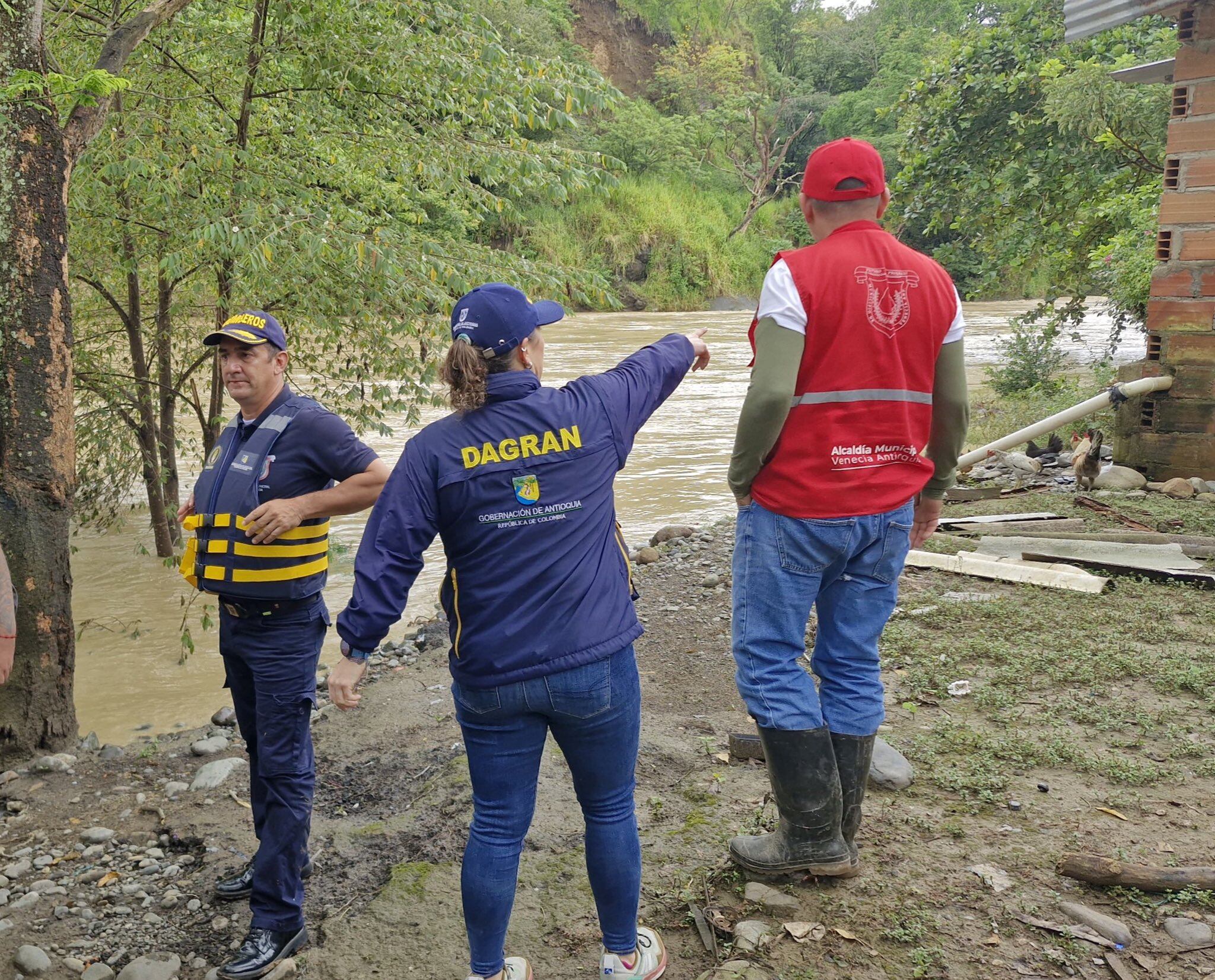 Aunque el riesgo de avenida torrencial disminuyó, se mantiene alerta por posibles inundaciones. Foto: DAGRAN
