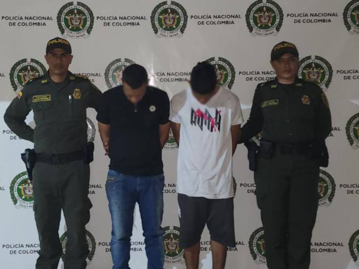 Capturan a dos hombres por robo de celular en la comunidad número 4 de Neiva
