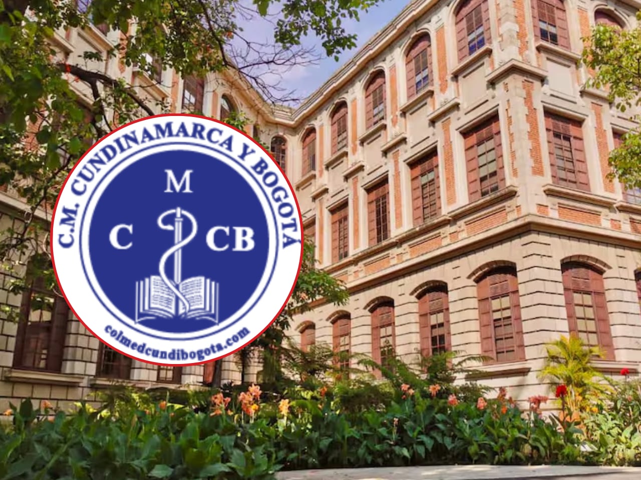 Facultad de Medicina de la Universidad de Antioquia. Foto: Cortesía UdeA. Logo: Colegio Médico CB.