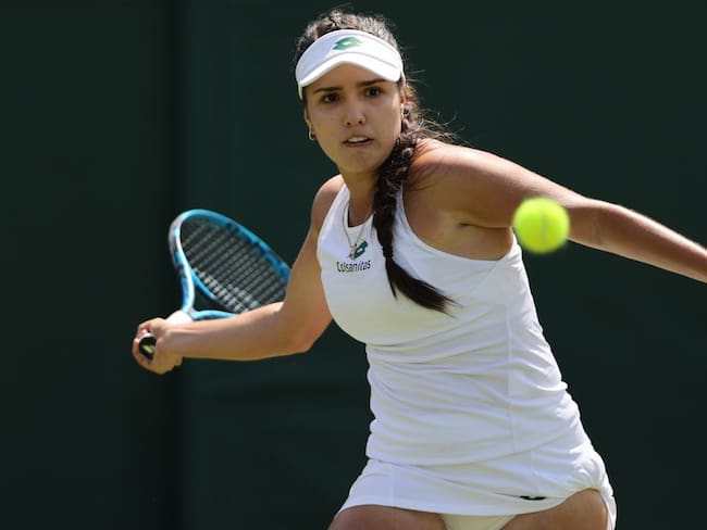 María Camila Osorio tras su partido por la tercera ronda de Wimbledon.