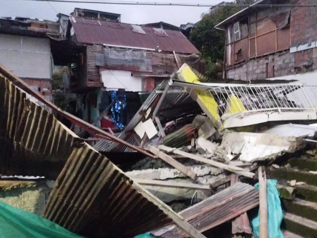 El desplome del edificio no dejó víctimas, pero sí 10 personas damnificadas. Foto suministrada.