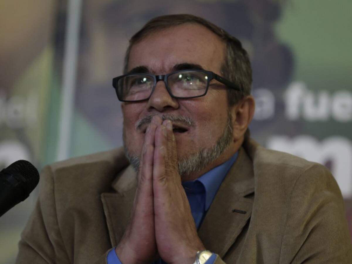 Timochenko dice que la UNP le quitó armamento a su esquema de seguridad