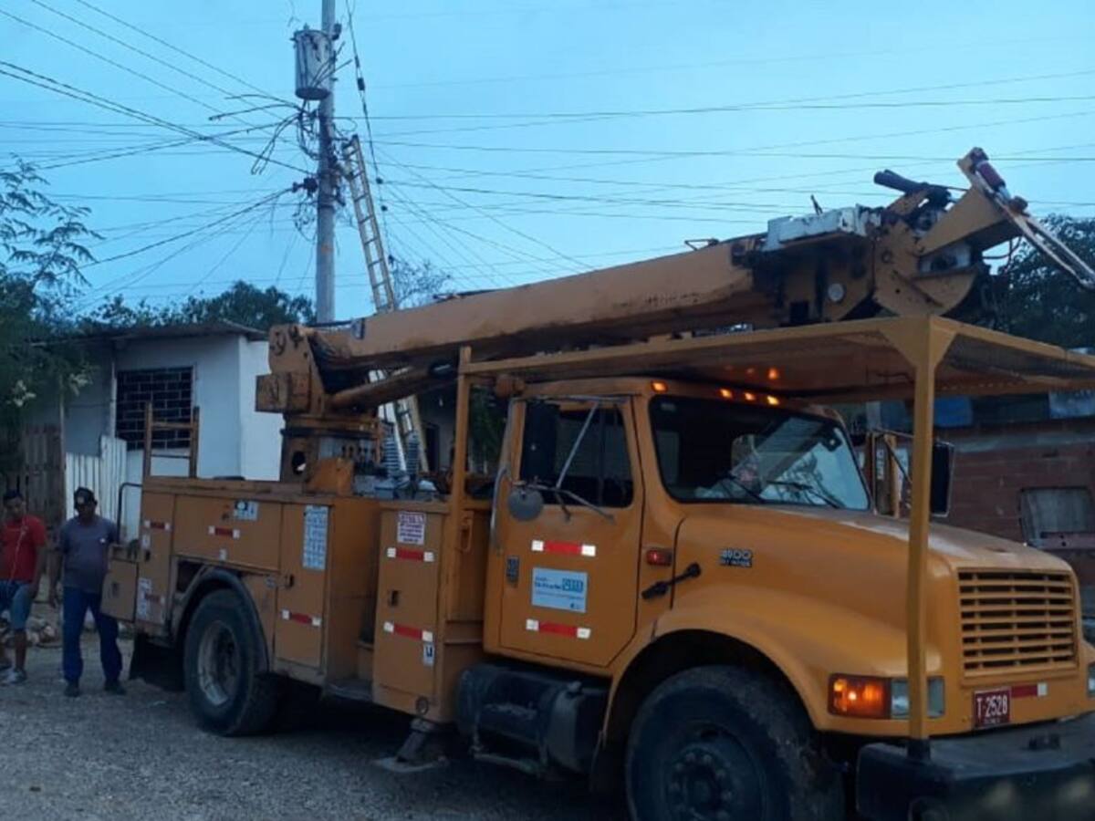 Personería gestiona restablecimiento de energía en un barrio de Cartagena