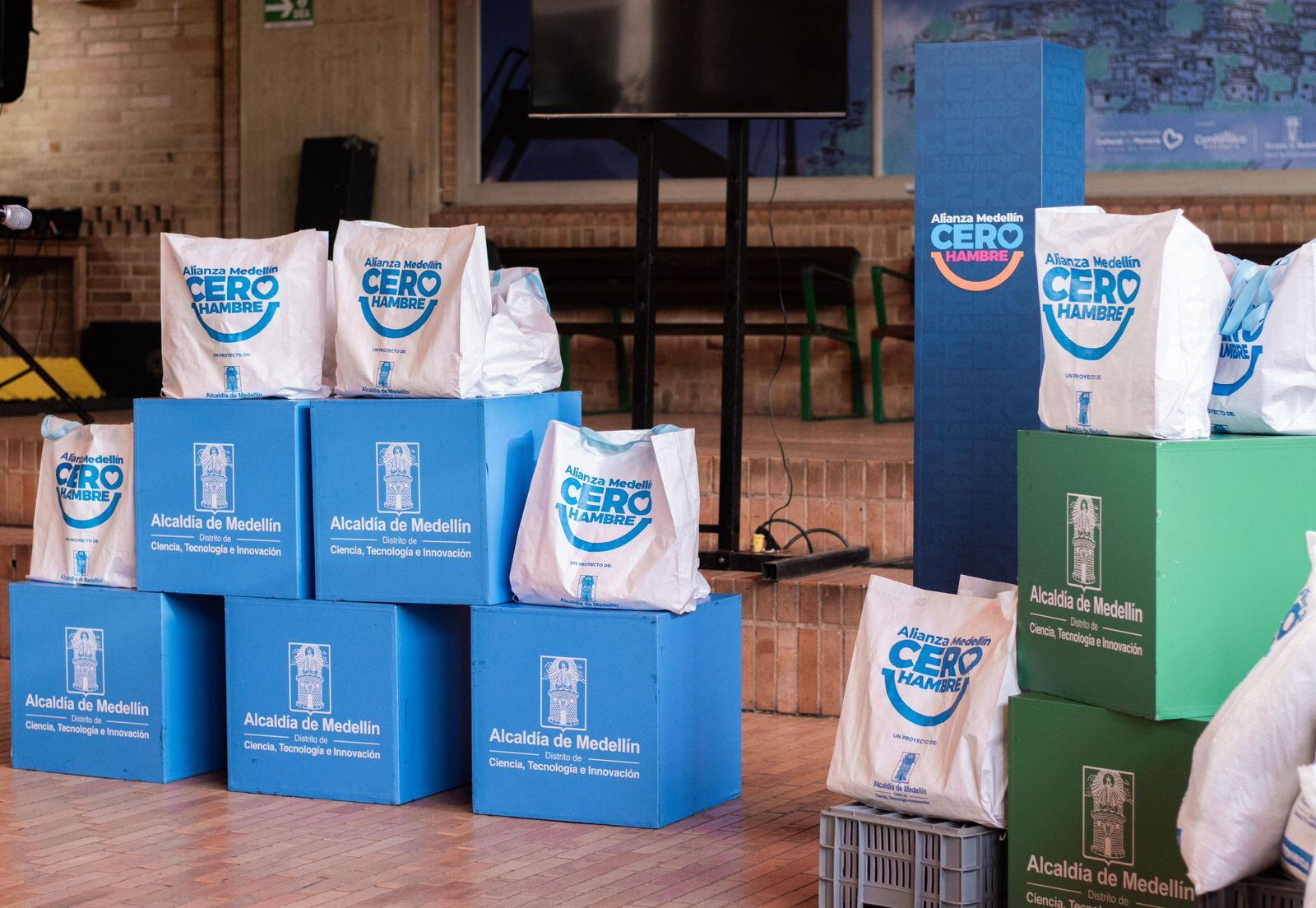 Hambre Cero en Medellín. Cortesía: Alcaldía de Medellín.