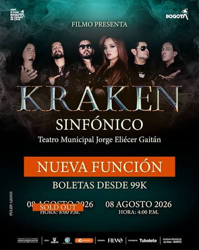La primera función agotó la boletería. Foto: Kraken