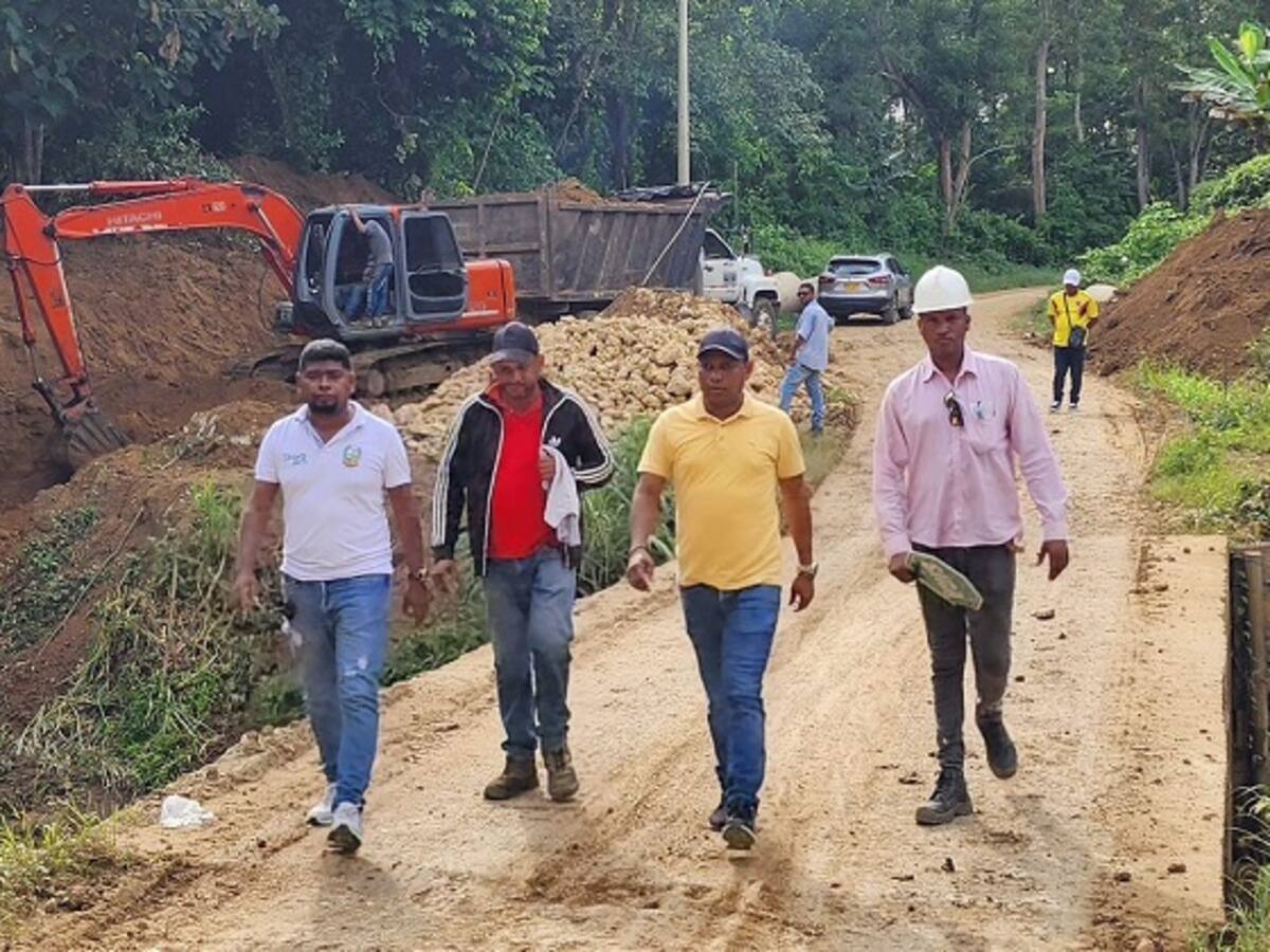 Iniciaron construcción del puente sobre Arroyo Chiquito en Clemencia, Bolívar