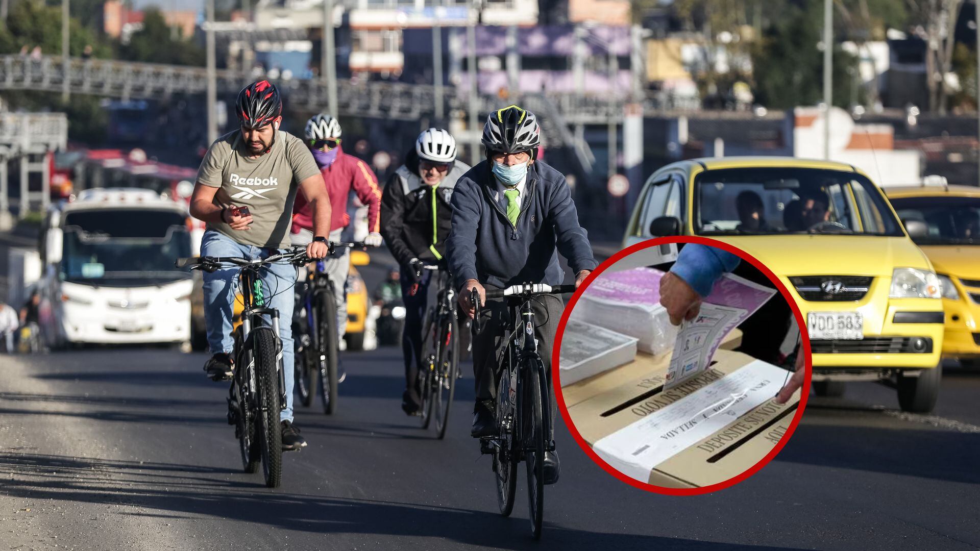 Movilidad en Bogotá, elecciones 2023. Fotos: Colprensa