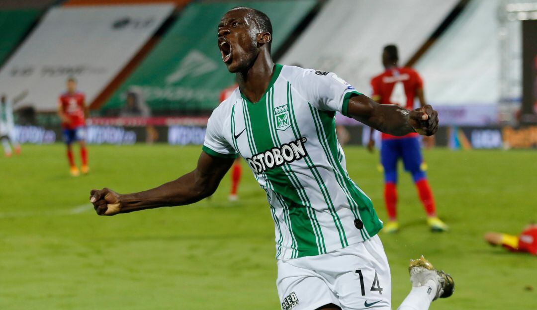 Baldomero Perlaza, mediocampista de 28 años que milita en Atlético Nacional