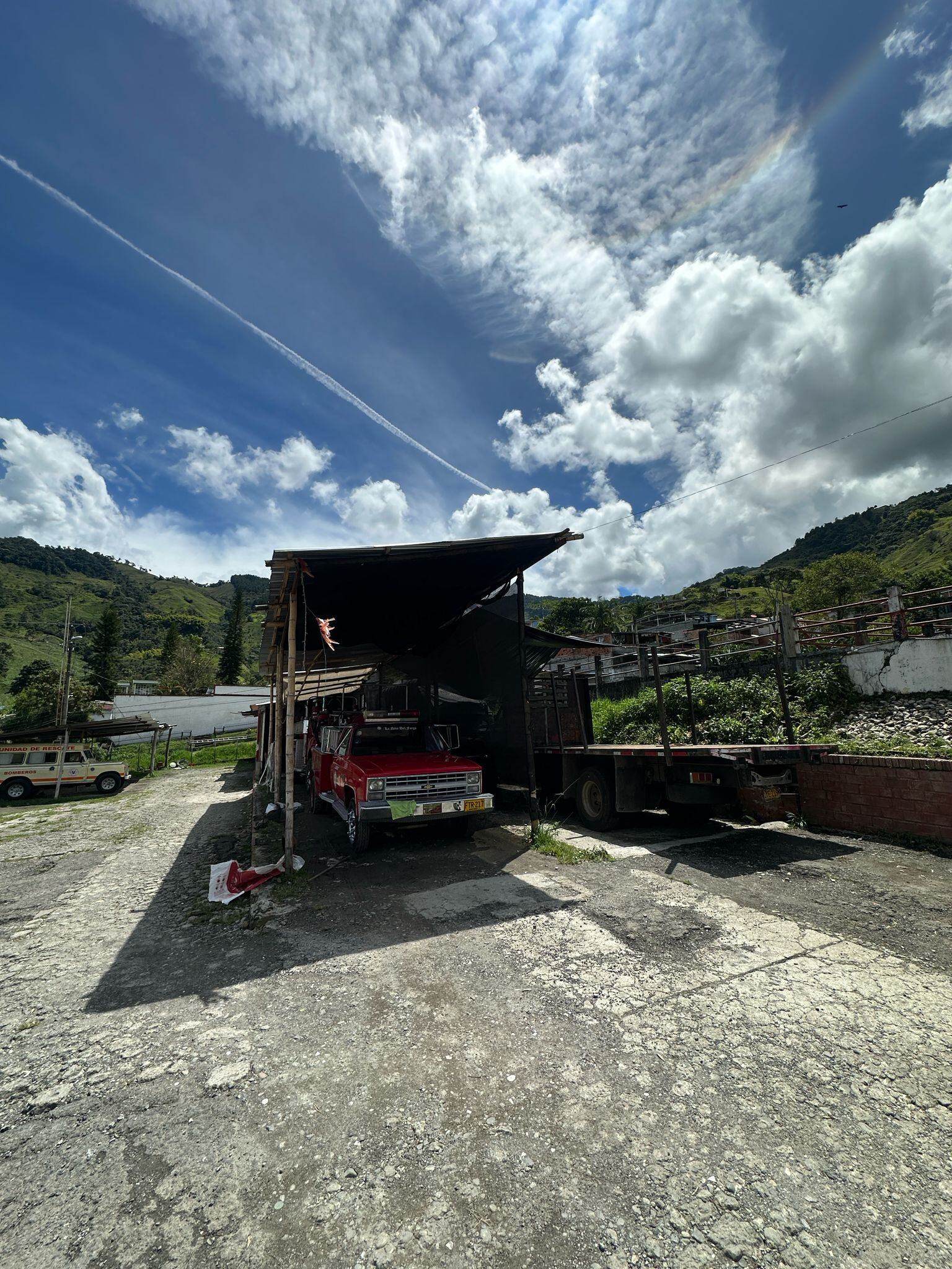 Actual estación de bomberos en Manzanares, Caldas. Foto suministrada.