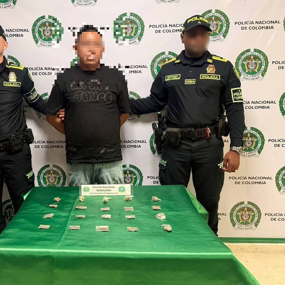 Detenido presunto expendedor de drogas en el centro histórico de Cartagena