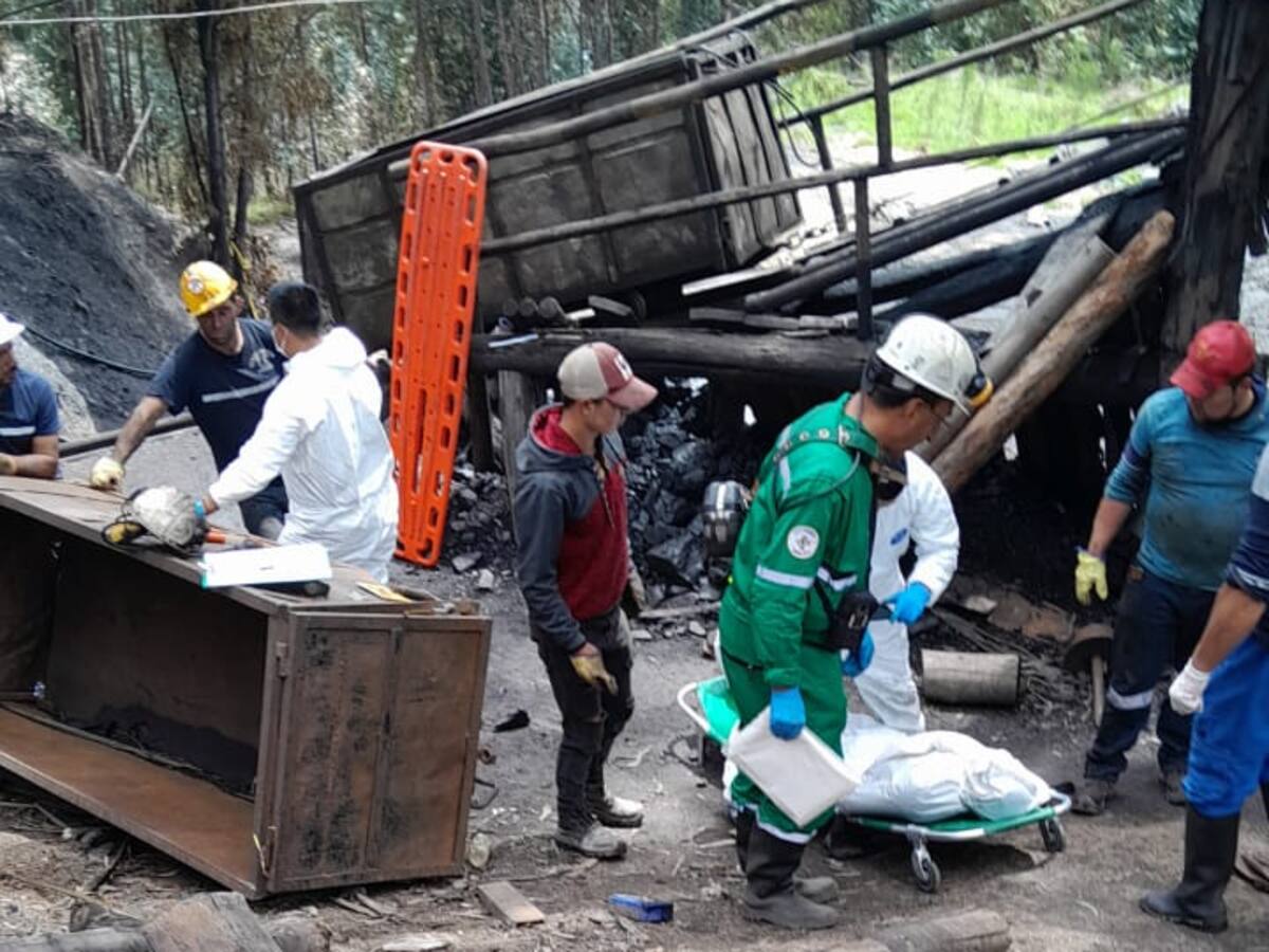 Tragedia Minera en Tópaga, dos mineros perdieron la vida